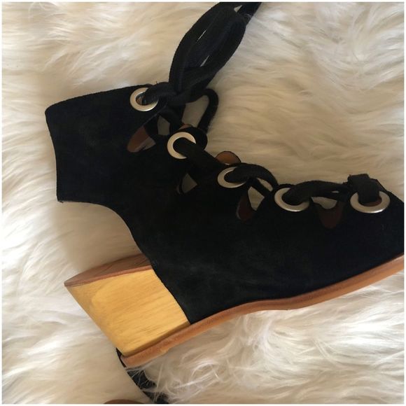 Dolce Vita wooden block wedge heel - Picture 4 of 5